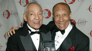 Choreographer Henry Le Tang and actor and dancer Fayard Nicholas of the Nicholas Brothers (Frederick M. Brown/Getty Images)